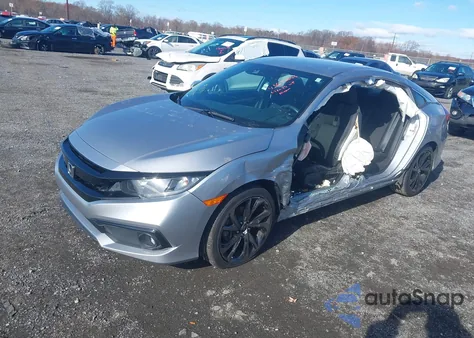 2020 Honda Civic Sport from USA, damaged, VIN 2HGFC2F86LH574338